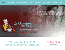 Tablet Screenshot of le-chaudron-des-saveurs.com